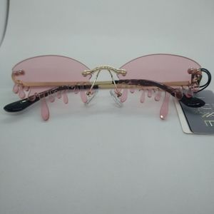 Women's Pink Drip Sunglasses